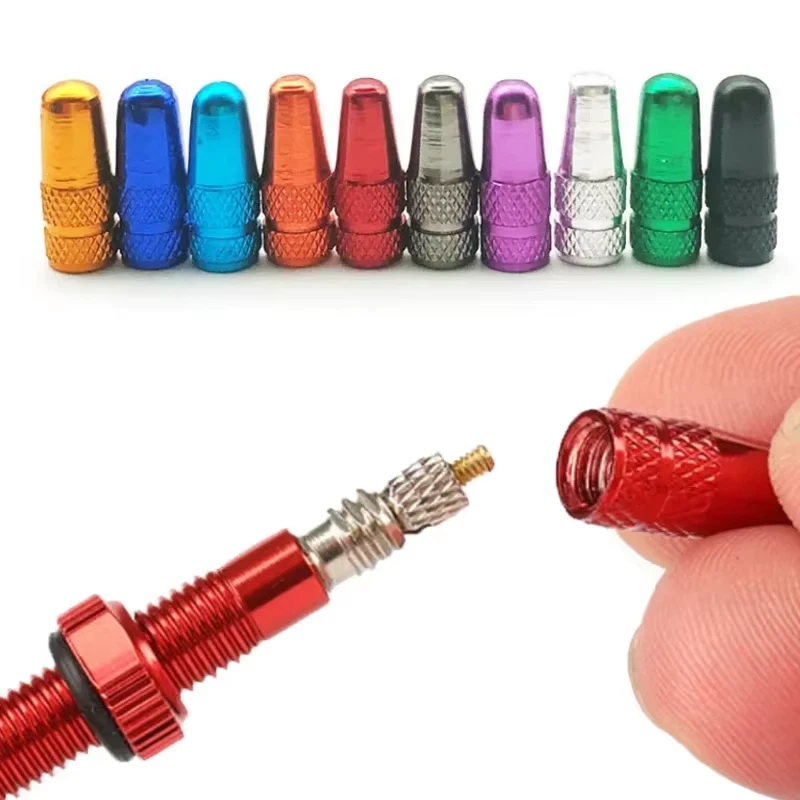 H 4Stk. Aluminium Fahrrad Ventilkappen, Presta AIR Ventil Kappen für MTB 