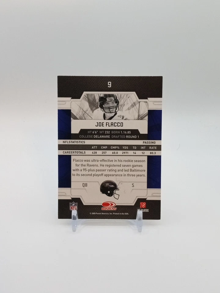 2009 Donruss Elite Retail Football Joe Flacco #9 - Image 2 of 2
