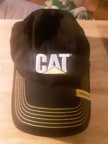 White Yellow CAT Cap Logo Dozer | eBay