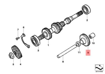 Genuine BMW R50 3 Doors Reverse Gear OEM 23221956382 for sale 