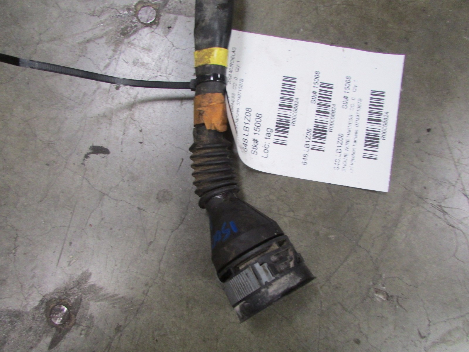 Lamborghini Murcielago LP640, LH Injection Harness, Used, P/N 07M971087B