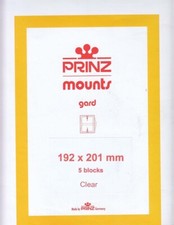 Prinz/Scott Stamp Mounts 192x201 mm Clear Backing For Jazz Civil War Comics 5