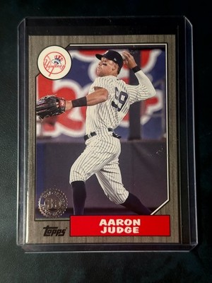 2022 Topps Update Series 1987 Topps Baseball Black 87TBU-32 Aaron Judge /299