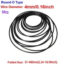 4mm Round O Type Rubber Drive Belt Tape for Cassette Player Recorder Turntable