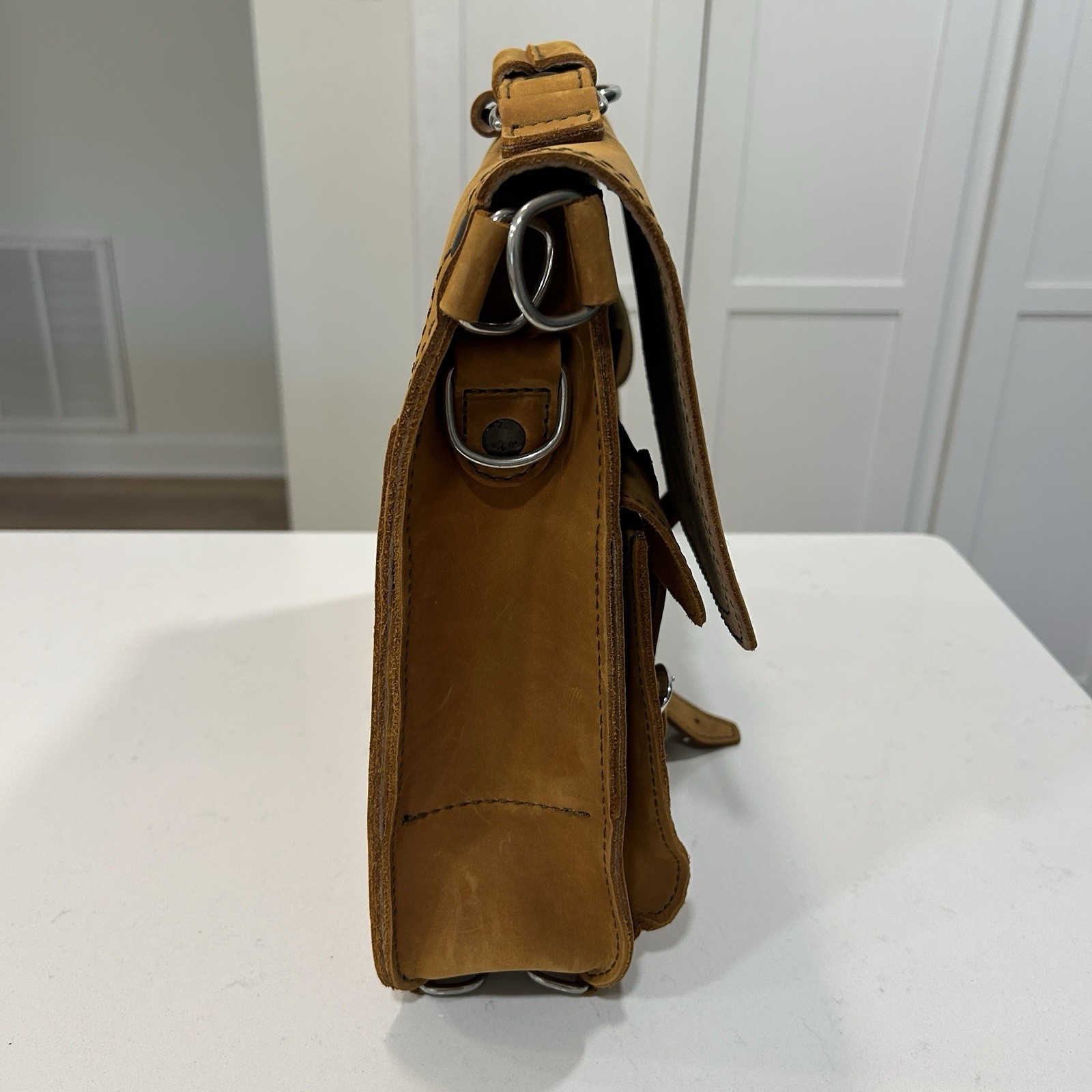 Saddleback Leather Thin Front Pocket Leather Brie… - image 5