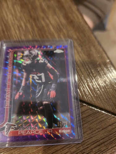 James Pearce Jr. /75 Purple Raywave Refractor 2025 Topps Chrome Football RC