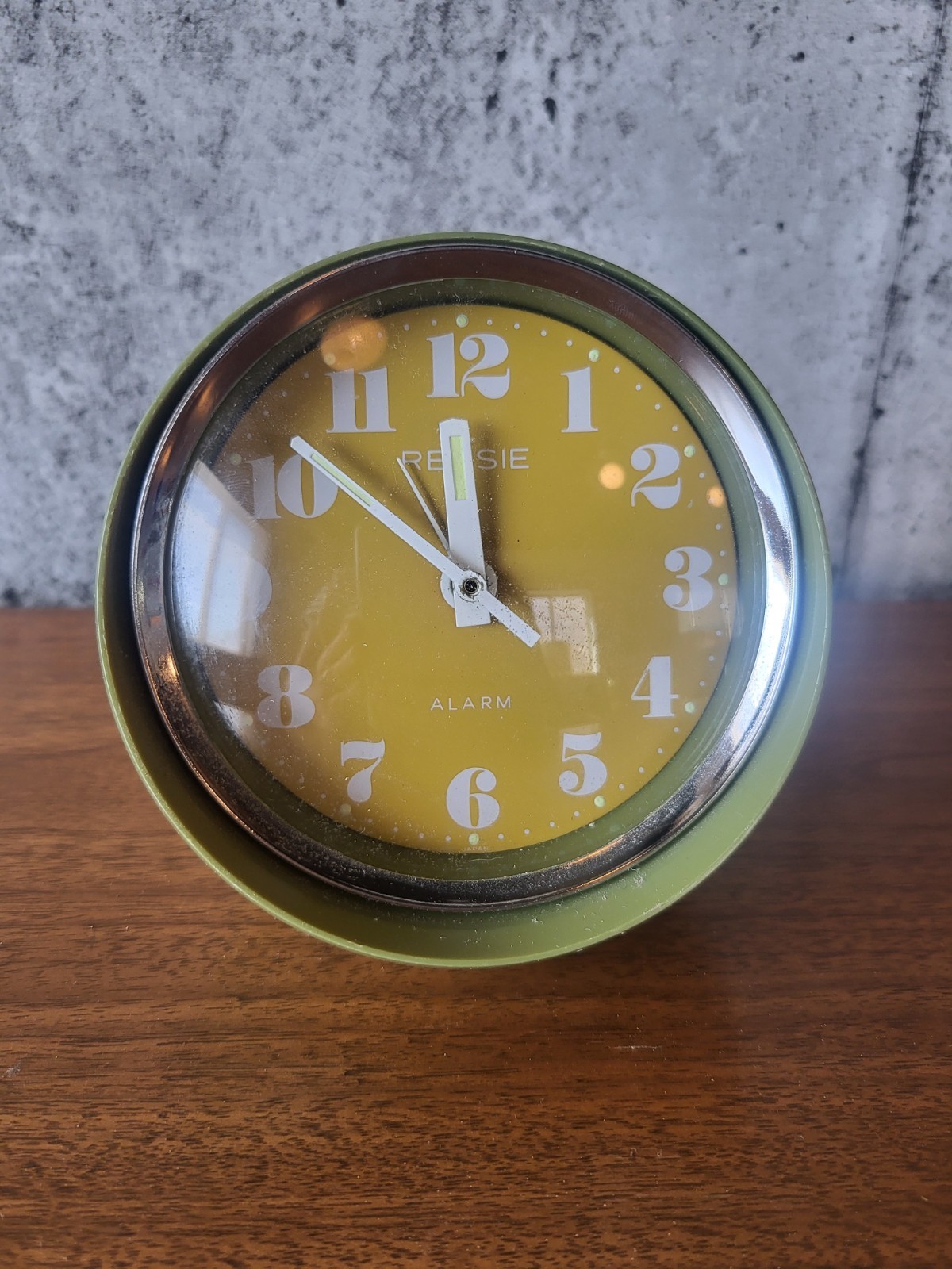 Vintage MOD Atomic Bubble Rensie Alarm Clock Japan Retro Design-image