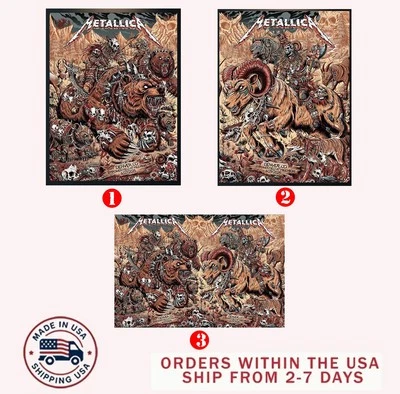 Metallica Denver 2025 June 27 & 29 Empower Field at Mile High reprint Poster.