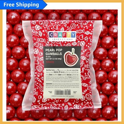 Nostalgic Cherry Shimmer Gumballs - Perfect for Valentine s & Easter, 3.5 oz