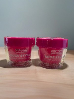 Eco Edge Styler Glitter With Unicorn Flower Extract Strong Hold, 3 Oz, 2-Pack