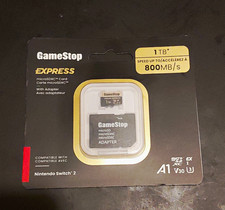 GameStop Express 1TB microSDXC U3 Card w/ Adapter for Nintendo Switch 2