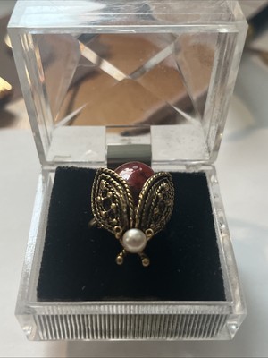 Vintage Scarab Beetle Ring