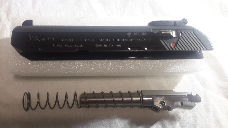 Heckler Koch Extremely Rare Vintage HK P9 Complete Target Slide Assembly