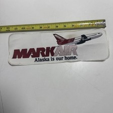 VTG BIG MARKAIR ALASKA SEW ON PATCH FEATURING 737 JET
