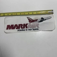 VTG BIG MARKAIR ALASKA SEW ON PATCH FEATURING 737 JET