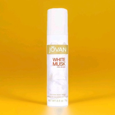   Jovan White Musk 2.5oz Cologne Body Spray for Women NEW   Soft Clean Scent