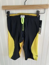 SPEEDO Boys Splice Jammer Gold Size 28 Team Gold Swimwear Swim Team NWT