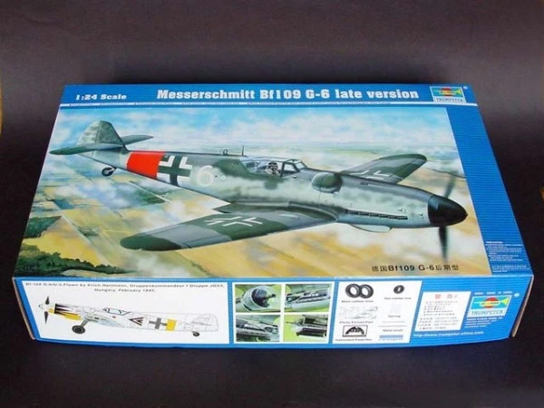 Trumpeter 02408 MESSERSCHMITT BF-109 G-6 LATE 1:24 Kit di modellismo - Immagine 2 di 4