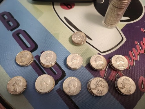 10 LOTS Of4 ABU WASHINGTON SILVER QUARTERS~25¢~RANDOM D,P,S~DS~SD~DDO~DDR~RARE