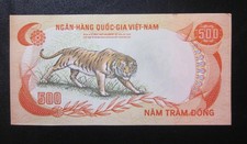 SOUTH VIETNAM 500 DONG 1972 UNC/AU BANKNOTE Old Viet Nam P-33  Tiger  note