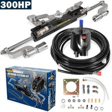 300HP Complete Hydraulic Marine Steering Kit for Outboard Yamaha/Suzuki/Mercury