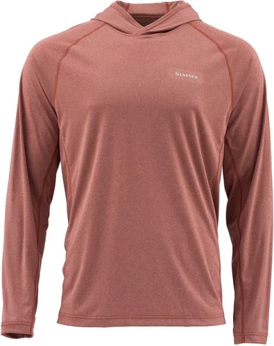 Simms Fishing Solarflex Hoody Large Rusty Red Heather Ultra Soft 50UPF SALE!