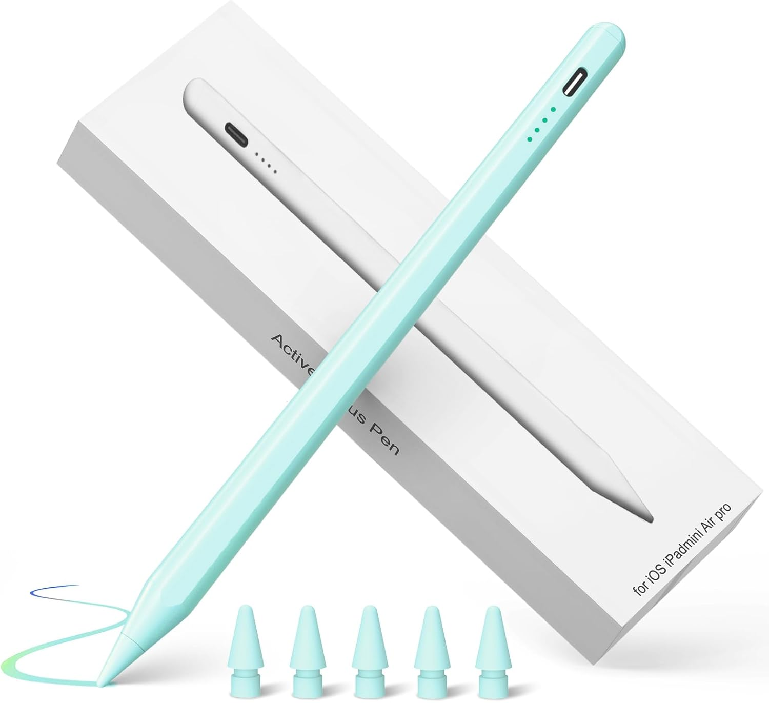 Apple Pencil for iPad 10th Gen (2018-2025) - Fast Charging & Palm Rejection Stylus