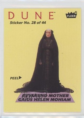 1984 Fleer Dune Stickers Reverend Mother Gaius Helen Mohiam #28 11pj