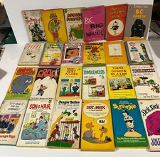 LOT of 24 Vintage Paperback Comic Books, Animal Crackers, B. C. Tumbleweed etc