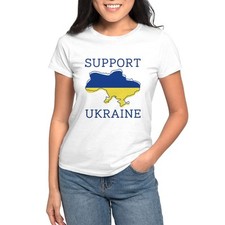 CafePress Support Ukraine Women's T Shirt Women's T-Shirt 904750662 