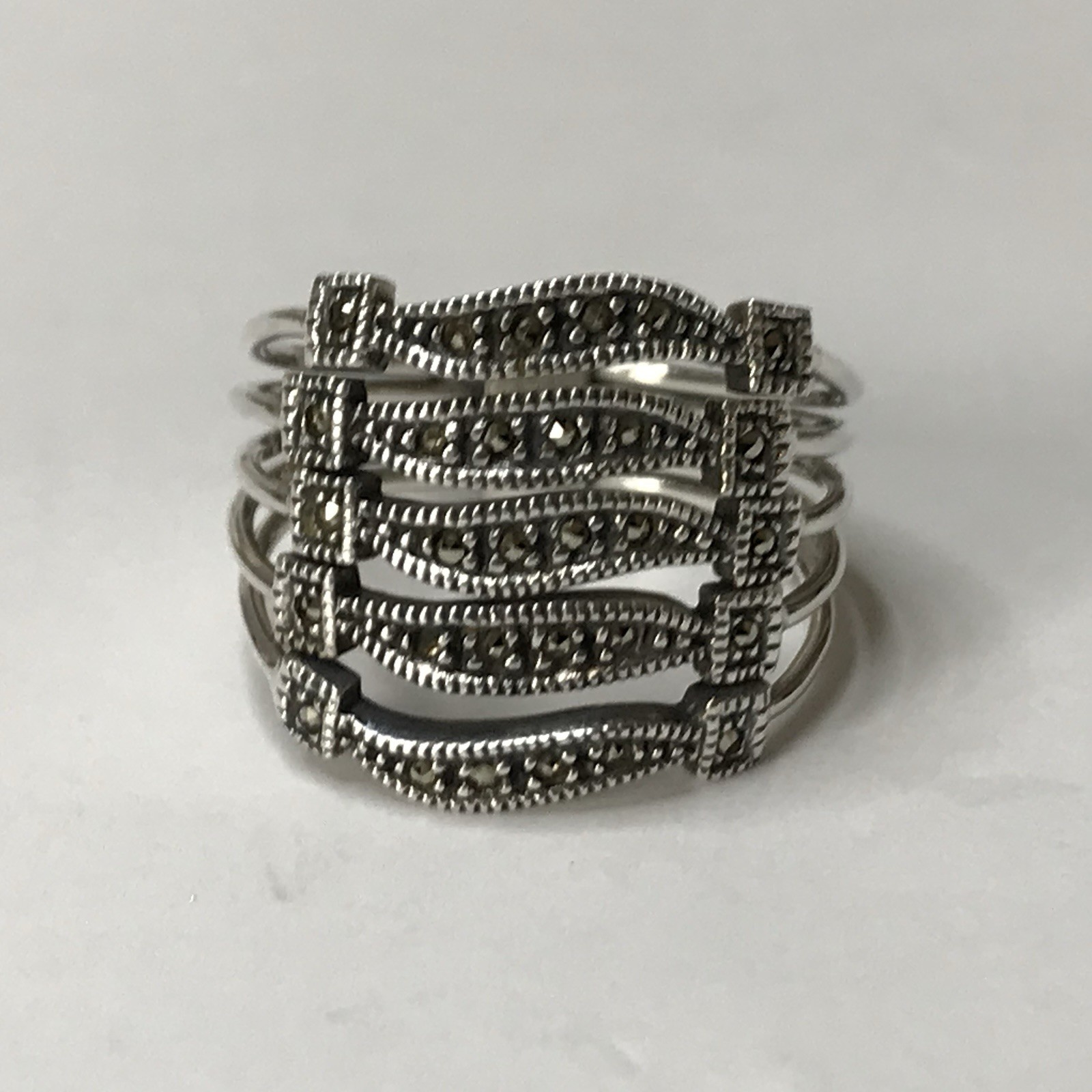 Judith Jack Sterling silver multi-layer five rows… - image 7