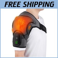 Cordless Heated Shoulder Wrap with Vibration Massage