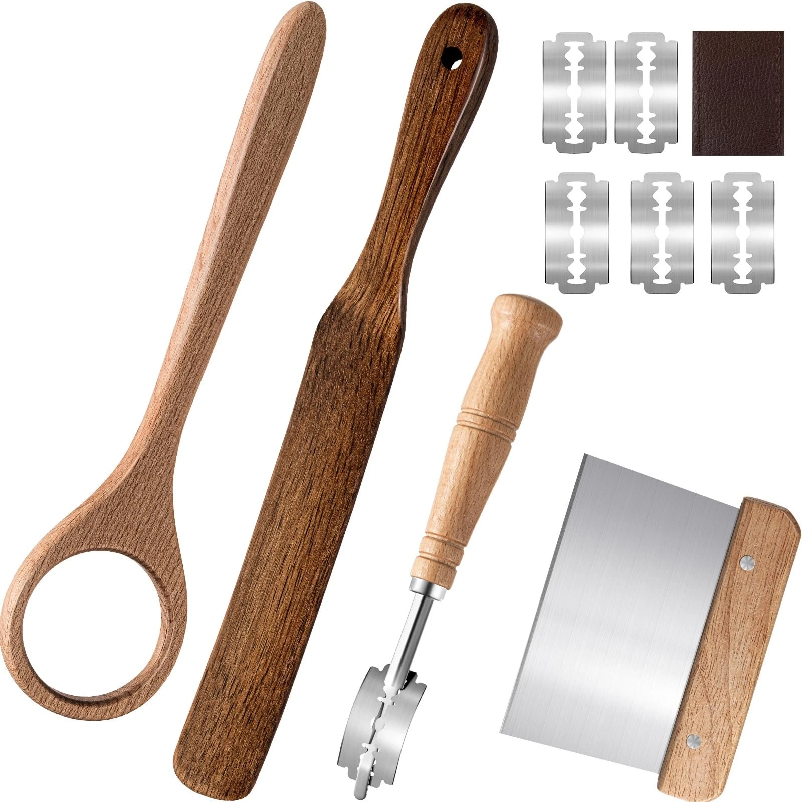 4 Pcs Sourdough Whisk Set Include Wooden Dough Whisk, Skinny Spurtle for Sour...
Opens in a new wind