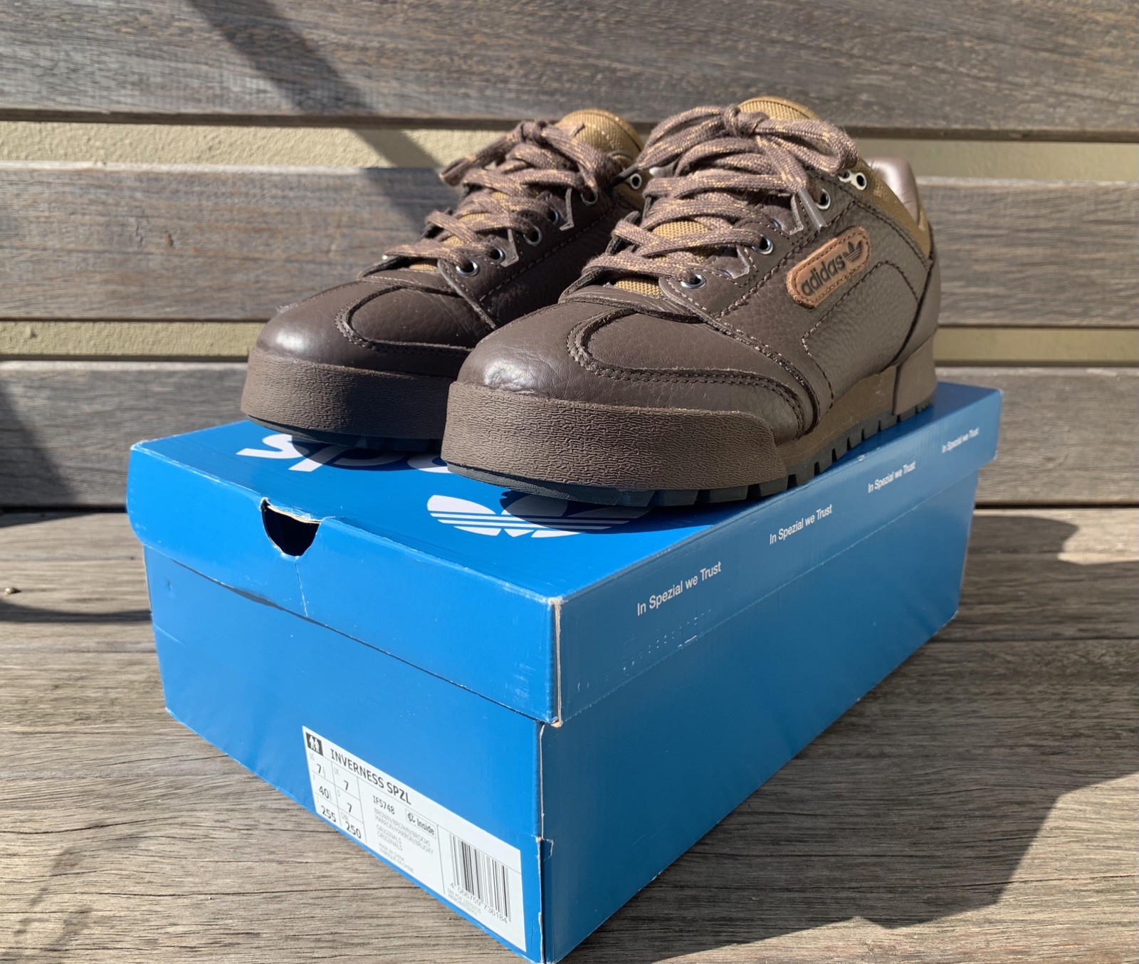 Adidas Spezial SPZL Inverness Leather ‘Brown’ - Size UK 7 image 5