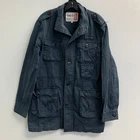 Edwin 503 Utility Jacket Men's M Blue Cargo Pockets Imagine Graphic Print Back