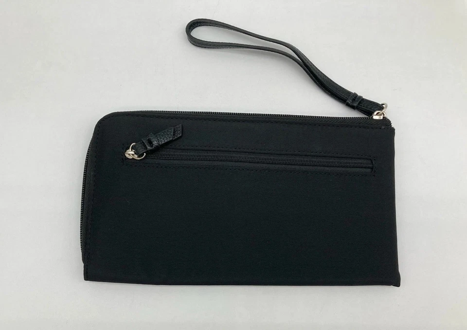 Новый без ценников Samanth коричневый путешествий черная ткань бумажник кошелек с ремешком - Изображение 2 из 4