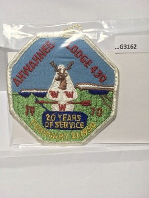 AHWAHNEE LODGE 430 20 YEARS OF SERVICE G3162
