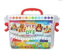 Create Basics Summer Tie Dye Party Tub, 14 Bottles Pre-Filled Easy-Squeeze, 4 Dy