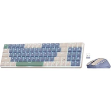 BS8772 Wireless Keyboard and Mouse Combo,78 Keys 2.4Ghz Wireless Low-Profile Mec