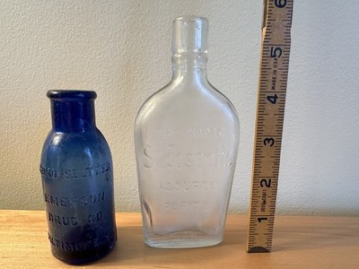 Bromo Seltzer Bottle Emerson Drug - St. Joseph s Assures Purity Bottles Lot 2