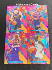 2025-26 Topps Finest Oil Spill Refractor Lot 4 Devin Booker Jalen Brunson Reaves