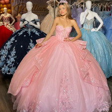 Pink Quinceanera Dresses for Sweet 15 16 New Arrival Girl's Party Ball Gowns