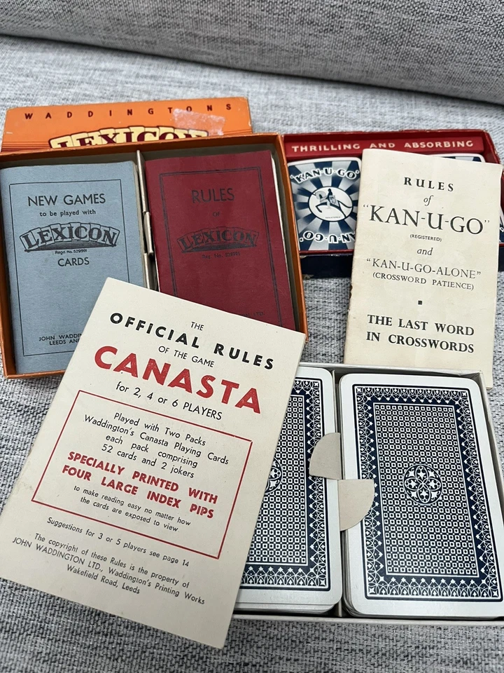 Vintage card games bundle KAN-YOU-GO, CANASTA & LEXICON. - Image 2 of 3