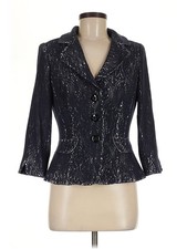 Kay Unger Women Black Blazer 8