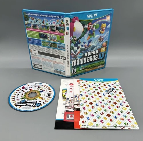 New Super Mario Bros. U (Nintendo Wii U, 2012) Complete CIB Tested