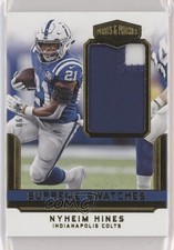 2018 Panini Plates & Patches Supreme Swatches 6/99 Nyheim Hines #SS-NH z5b