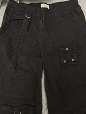 PacSun low rise Black Cargo Pants Size 24
