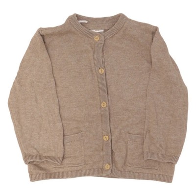 H&M, Strickjacke, Unisex (Kinder), Größe: 68/74, Beige, Baumwolle #EtQ