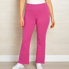 A New Day Women's Size 2 Pink Pull On High Waisted Flare Leg Pants