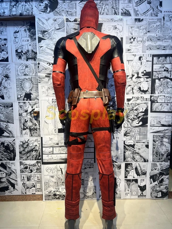 Deadpool Costume Wade Wilson outfit Cosplay Suit Deadpool 3 fullset - Image 4 of 4